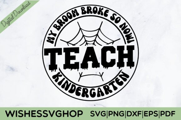 Broke Teacher Halloween SVG PNG for Crafts