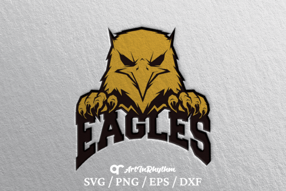 Eagle Mascot SVG: Graphics for Crafts