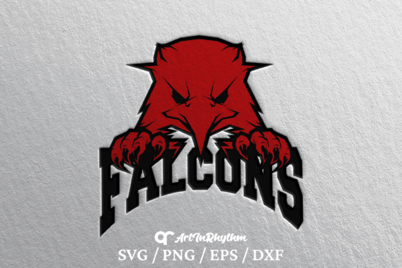 Falcons Mascot SVG: Graphics for Crafts