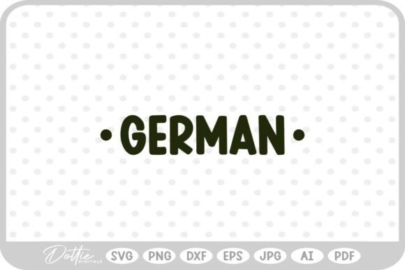 German School Subject SVG PNG DXF: Graphics for Crafts