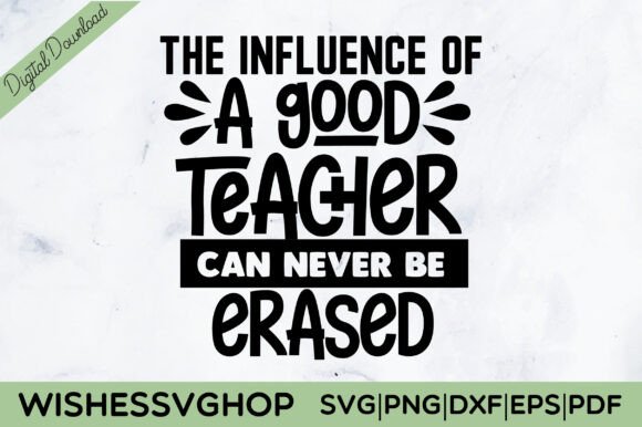 Good Teacher Erased SVG: Crafts & Graphics