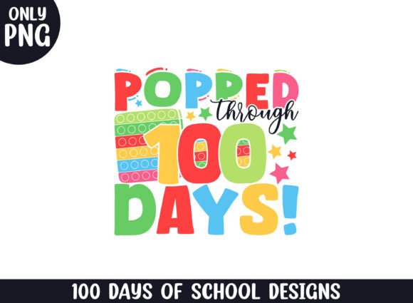 Popped Through 100 Days School Life SVG for Crafts and Graphics
