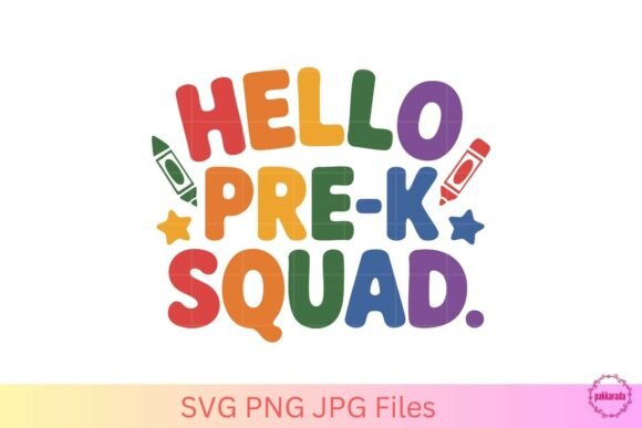 Pre-K Squad SVG for Crafts & Graphics