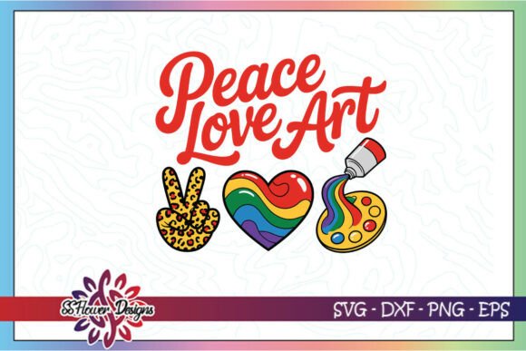 Reviewing Peace Love Art Teacher SVG for Stitching