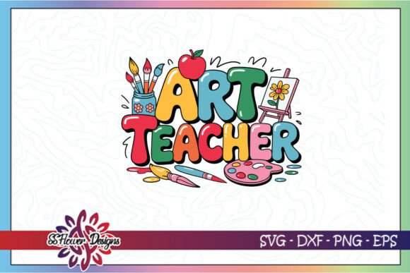 Reviewing the Art Teacher Painting School Life SVG