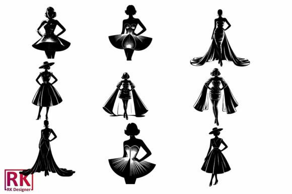 School Silhouette Graphics for Crafts