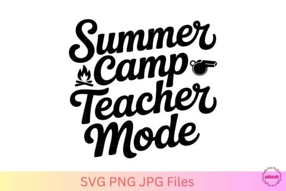 Summer Camp Teacher Mode Graphics for Crafts
