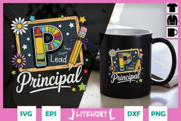 Teach Principal School SVG for Crafts & Graphics