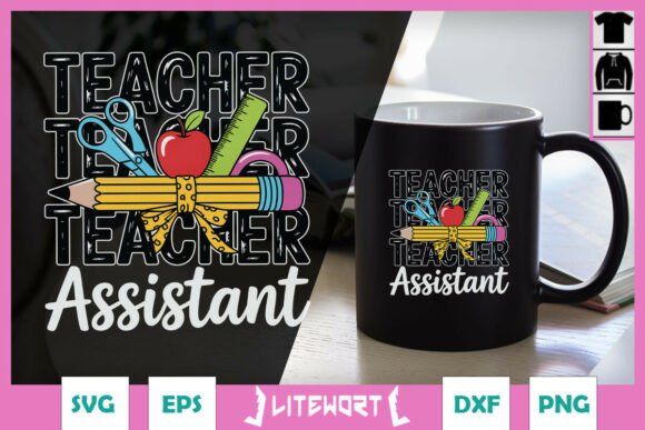 Teacher Assistant SVG: Graphics for Crafts