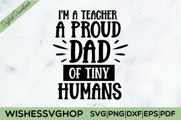 Teacher Dad SVG PNG: Graphics for Crafts