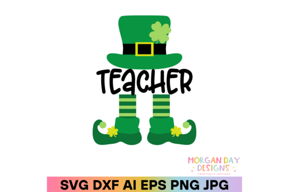 Teacher Leprechaun SVG: Graphics for Crafts