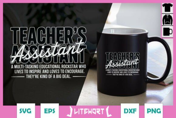Teaching Assistant SVG for Crafts & Graphics