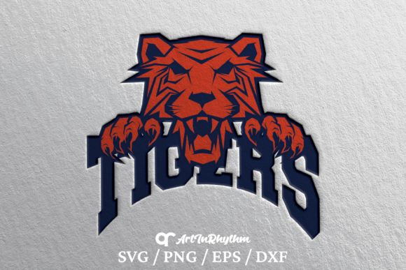 Tigers Mascot SVG for Crafts & Graphics